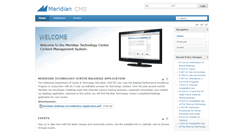 Desktop Screenshot of cms.meridiantech.edu